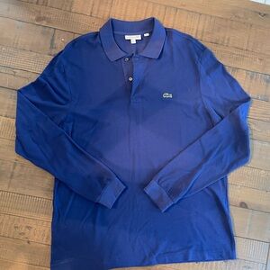 Like new men’s Lacoste long sleeve polo. Only worn once!